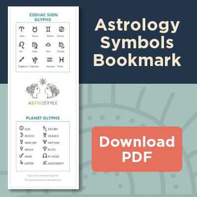 download astrology symbols bookmark
